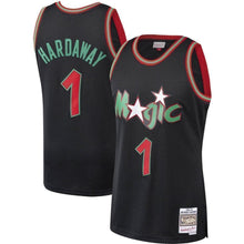 Load image into Gallery viewer, 1-Penny Hardaway Orlando Magic Hardwood Classics Christmas Swingan Collection Jersey – Black