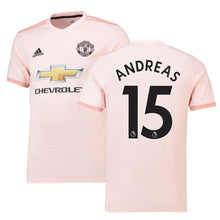 Load image into Gallery viewer, 15-Andreas Pereira Manchester United Away Soccer Jersey 2018-19 – Coral