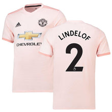 Load image into Gallery viewer, 2-Victor Lindelof Manchester United Away Soccer Jersey 2018-19 – Coral