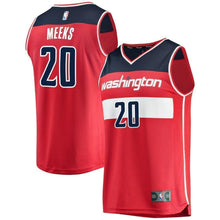 Load image into Gallery viewer, 20-Jodie Meeks Washington Wizards  Team Color Player Jersey Red - Icon Edition