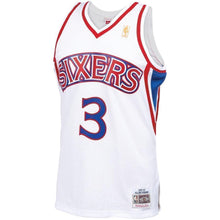 Load image into Gallery viewer, 3-Allen Iverson Philadelphia 76ers  1996-97 Hardwood Classics Swingman Jersey – White