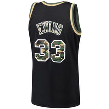 Load image into Gallery viewer, 33-Patrick Ewing New York Knicks  Straight Fire Camo Swingman Jersey – Black