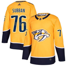 Load image into Gallery viewer, PK Subban Nashville Predators adidas Player Jersey - Gold