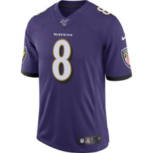 Load image into Gallery viewer, Lamar Jackson Baltimore Ravens Nike 100th Season Vapor Limited Jersey - Purple