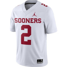 Load image into Gallery viewer, #2 Oklahoma Sooners Jordan Brand Game Jersey - White