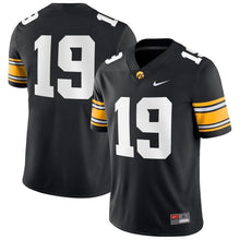 Load image into Gallery viewer, #19 Iowa Hawkeyes Nike Game Jersey - Black