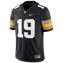 Load image into Gallery viewer, #19 Iowa Hawkeyes Nike Game Jersey - Black