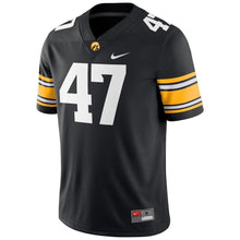 Load image into Gallery viewer, #47 Iowa Hawkeyes Nike Game Jersey - Black