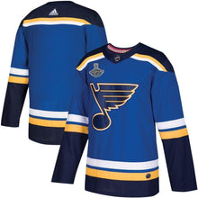 Load image into Gallery viewer, St. Louis Blues adidas 2019 Stanley Cup Champions Patch Jersey - Blue