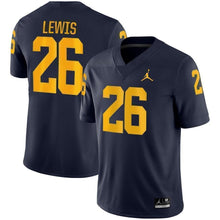 Load image into Gallery viewer, Jourdan Lewis Michigan Wolverines Jordan Brand Game Jersey – Navy