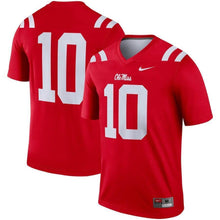 Load image into Gallery viewer, #10 Ole Miss Rebels Nike Legend Jersey - Red