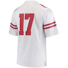 Load image into Gallery viewer, #17 Wisconsin Badgers Under Armour Replica Football Jersey - White