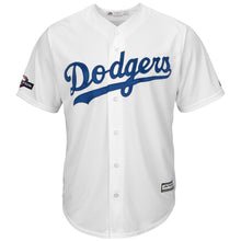 Load image into Gallery viewer, Justin Turner Los Angeles Dodgers Majestic 2019 Postseason Home Official Cool Base Player Jersey - White