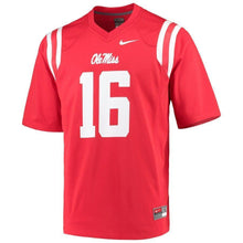 Load image into Gallery viewer, #16 Ole Miss Rebels Nike Game Football Jersey - Red