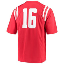 Load image into Gallery viewer, #16 Ole Miss Rebels Nike Game Football Jersey - Red