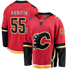 Load image into Gallery viewer, Noah Hanifin Calgary Flames Fanatics Branded Home Breakaway Player Jersey - Red
