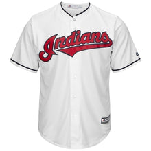 Load image into Gallery viewer, Shane Bieber Cleveland Indians Majestic Official Cool Base Player Jersey - White