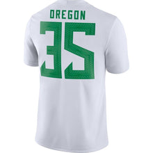Load image into Gallery viewer, #35 Oregon Ducks Nike Game Jersey - White