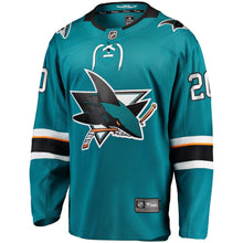 Load image into Gallery viewer, Marcus Sorensen San Jose Sharks Fanatics Branded Home Breakaway Player Jersey - Teal