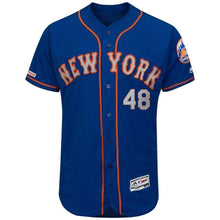 Load image into Gallery viewer, Jacob deGrom New York Mets Majestic Collection Alternate Flex Base Player Jersey – Royal