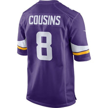 Load image into Gallery viewer, Kirk Cousins Minnesota Vikings Nike Game Jersey - Purple