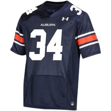 Load image into Gallery viewer, #34 Auburn Tigers Under Armour Premier Football Jersey - Navy