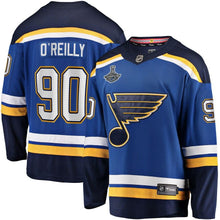 Load image into Gallery viewer, Ryan O'Reilly St. Louis Blues Fanatics Branded 2019 Stanley Cup Champions Home Breakaway Player Jersey - Blue
