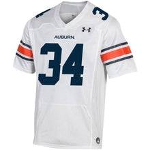 Load image into Gallery viewer, #34 Auburn Tigers Under Armour Replica Football Jersey - White