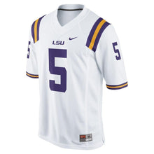 Load image into Gallery viewer, #5 LSU Tigers Nike Game Football Jersey - White