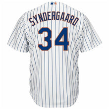 Load image into Gallery viewer, Noah Syndergaard New York Mets Majestic Official Cool Base Player Jersey - White/Royal