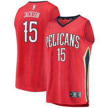 Load image into Gallery viewer, Frank Jackson New Orleans Pelicans Fanatics Branded Fast Break Player Jersey Red - Statement Edition