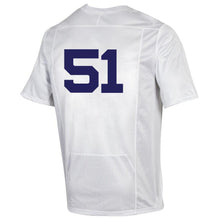 Load image into Gallery viewer, #51 Northwestern Wildcats Under Armour College Football 150th Anniversary Replica Jersey - White
