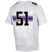 Load image into Gallery viewer, #51 Northwestern Wildcats Under Armour Replica Football Jersey - White