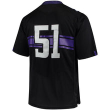 Load image into Gallery viewer, #51 Northwestern Wildcats Under Armour Premier Performance Football Jersey - Black