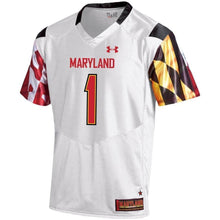Load image into Gallery viewer, #1 Maryland Terrapins Under Armour Replica Football Jersey - White