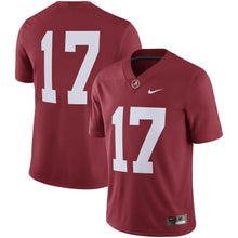 Load image into Gallery viewer, #17 Alabama Crimson Tide Nike Game Jersey - Crimson