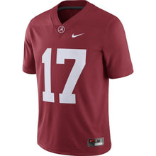 Load image into Gallery viewer, #17 Alabama Crimson Tide Nike Game Jersey - Crimson