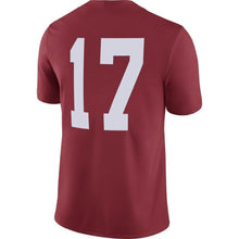 Load image into Gallery viewer, #17 Alabama Crimson Tide Nike Game Jersey - Crimson