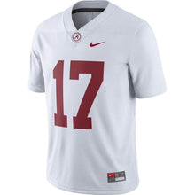 Load image into Gallery viewer, #17 Alabama Crimson Tide Nike Game Jersey - White