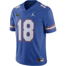 Load image into Gallery viewer, #18 Florida Gators Jordan Brand 2018 Game Football Jersey - Royal