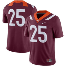 Load image into Gallery viewer, #25 Virginia Tech Hokies Nike Game Jersey - Maroon