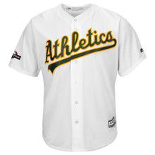 Load image into Gallery viewer, Khris Davis Oakland Athletics Majestic 2019 Postseason Official Cool Base Player Jersey - White