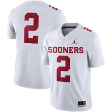 Load image into Gallery viewer, #2 Oklahoma Sooners Jordan Brand Game Jersey - White