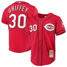 Load image into Gallery viewer, Ken Griffey Jr. Cincinnati Reds Mitchell &amp; Ness  Jersey - Scarlet