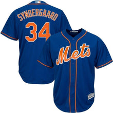 Load image into Gallery viewer, Noah Syndergaard New York Mets Majestic Official Cool Base Player Jersey - Royal/White